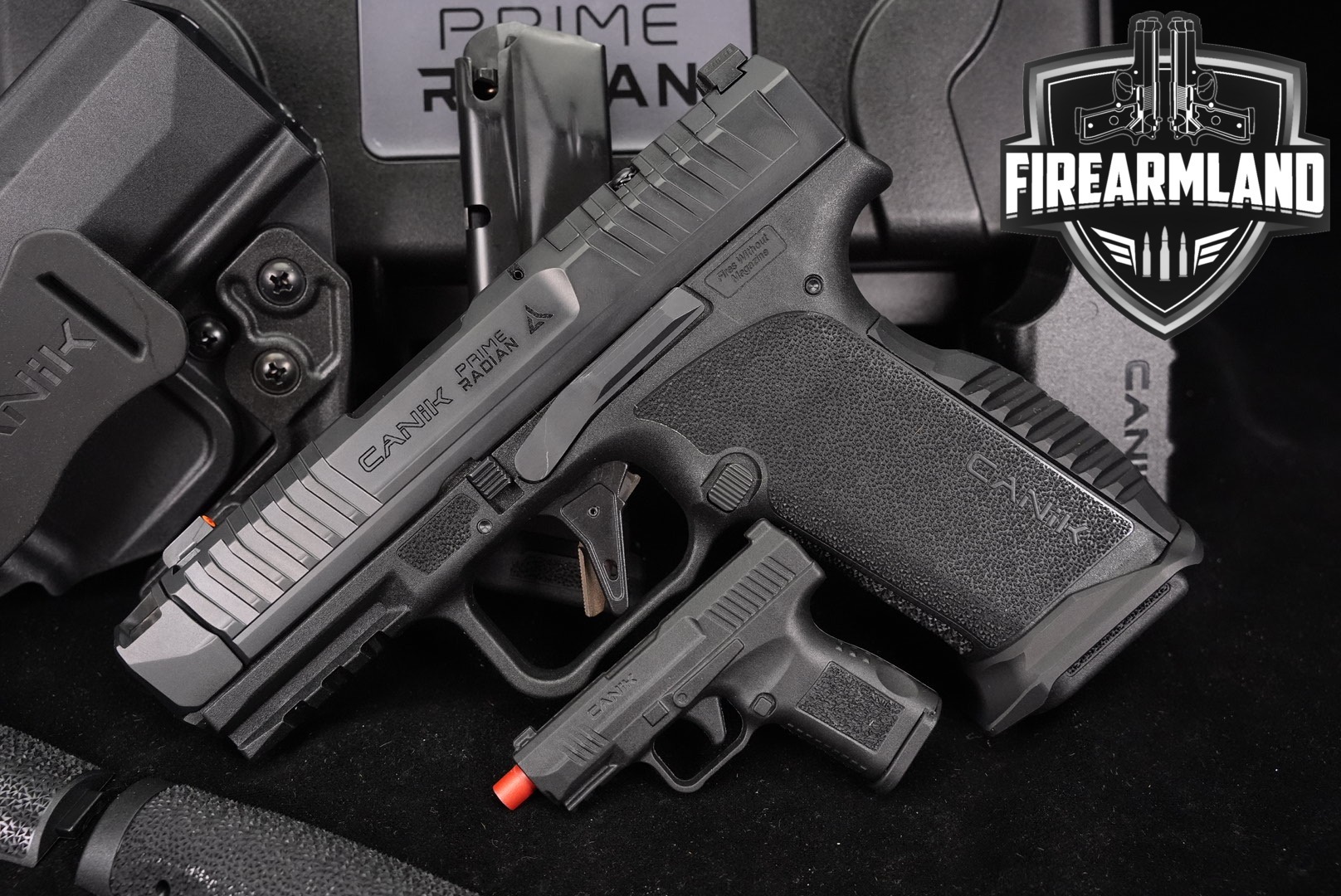 Canik Prime Radian 9mm 3.75 MC9 MC-9 +2 MAGS, CASE & HOLSTER-img-0