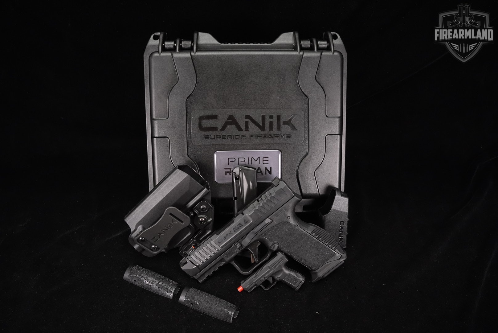 Canik Prime Radian 9mm 3.75 MC9 MC-9 +2 MAGS, CASE & HOLSTER-img-2