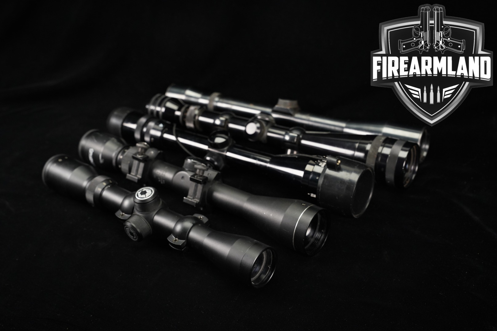 Multiple Manufacturers Five Scope Lot Hunting in Good Condition Thumbnail