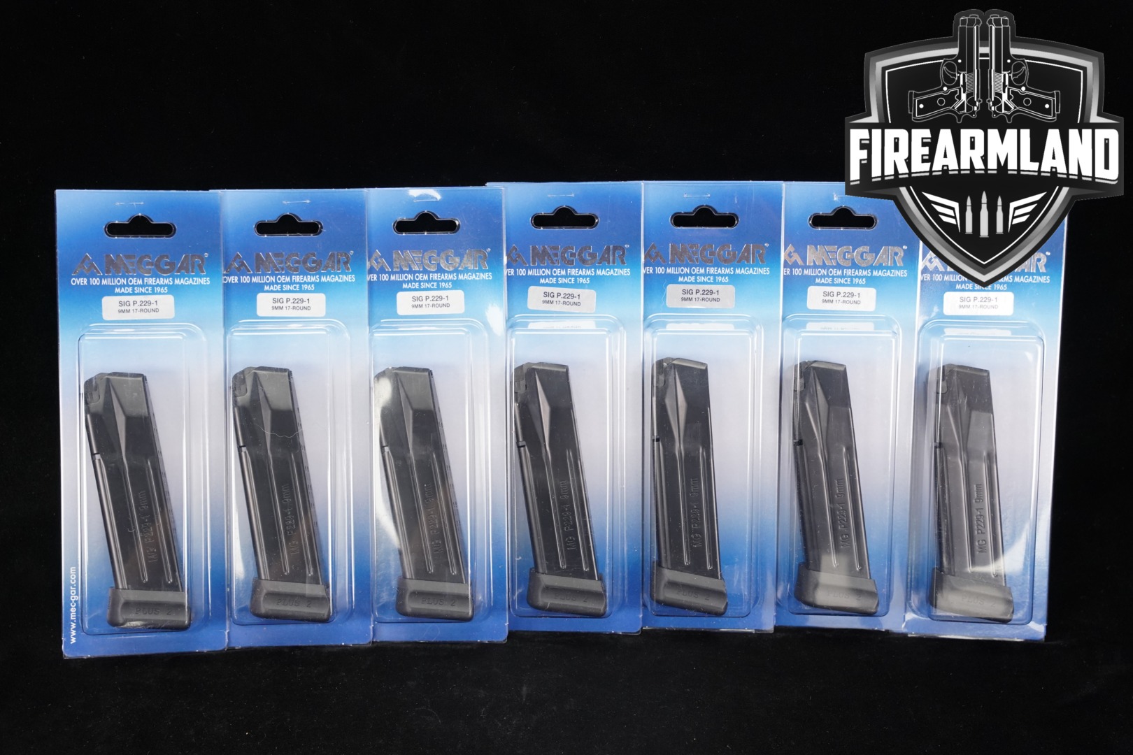 Mec-Gar SEVEN (7) Sig Sauer P229-1 17 Round Magazines 9mm Luger in Excellent Condition Thumbnail