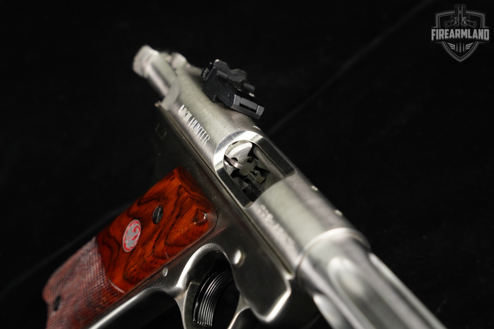 2008 Ruger Mark III Hunter 22LR 6.88" Stainless MK 3 +2 MAGS & ORIG CASE-img-12