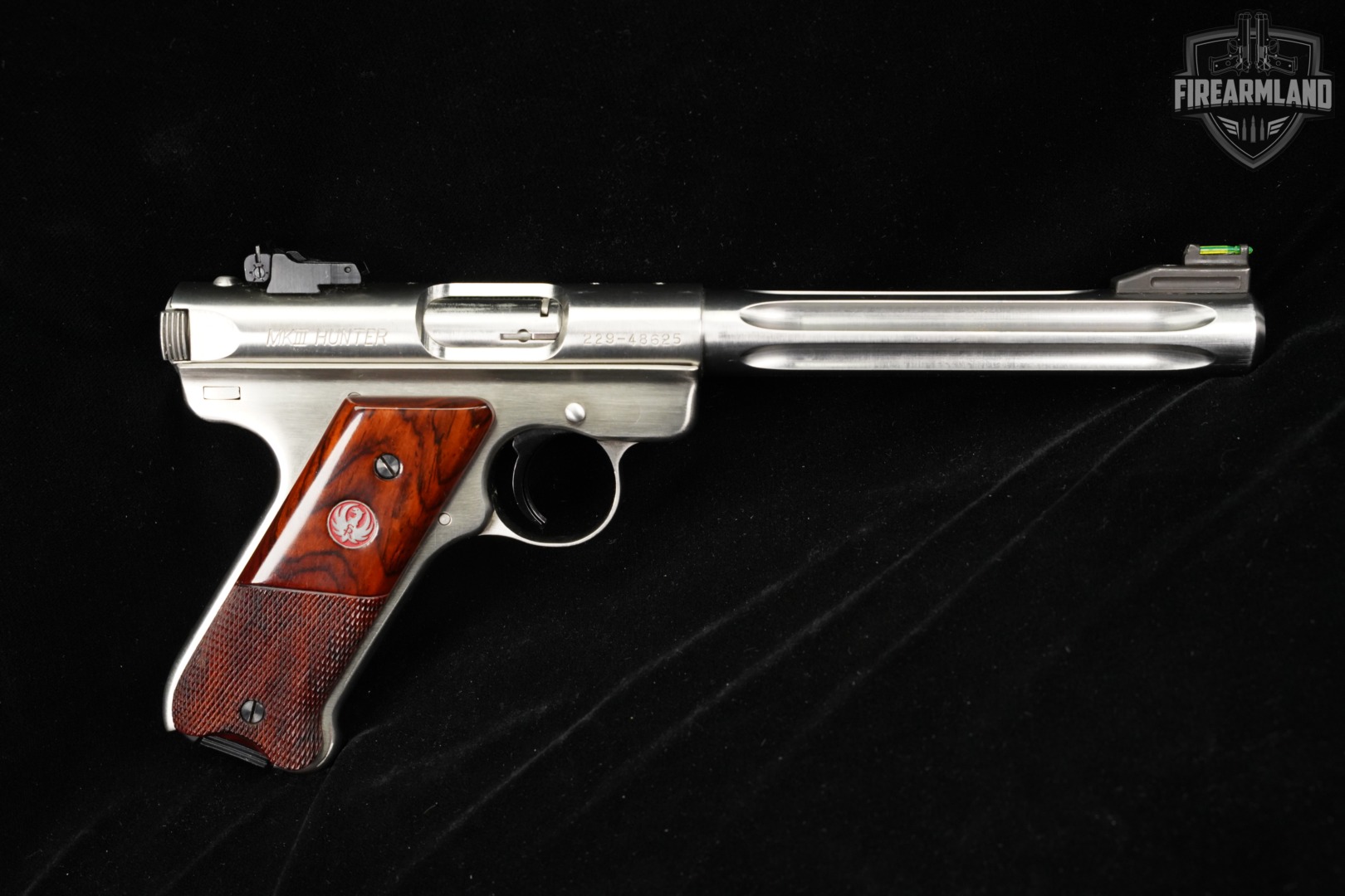 2008 Ruger Mark III Hunter 22LR 6.88" Stainless MK 3 +2 MAGS & ORIG CASE-img-3