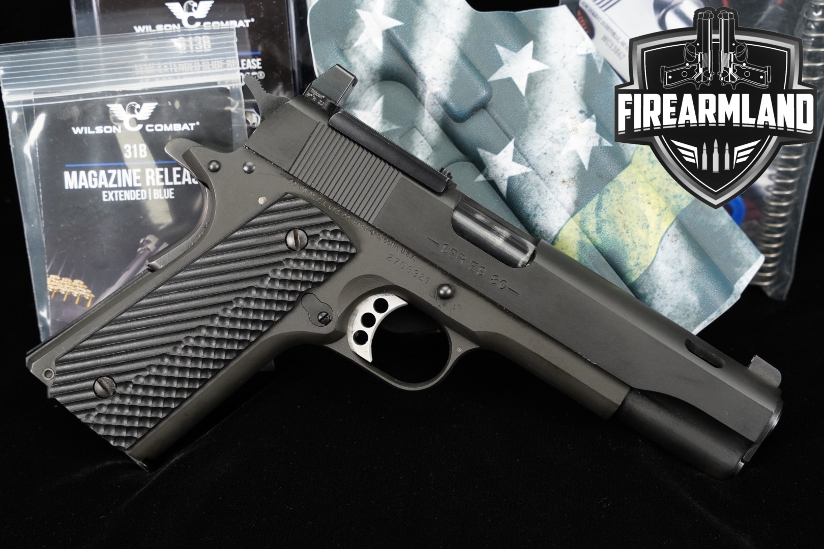 1992 Colt M1991A1 Government Model, Series 80, Old Rollmark (ORM) .45 ACP Black in Very Good Condition Thumbnail