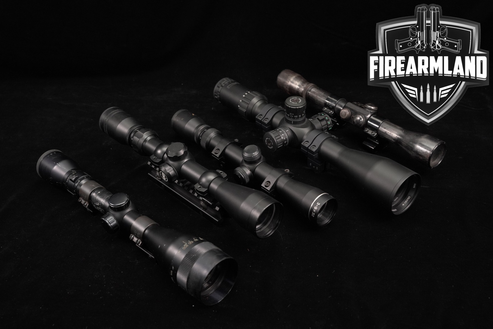 Multiple Manufacturers Five Scope Lot Hunting in Fair Condition Thumbnail