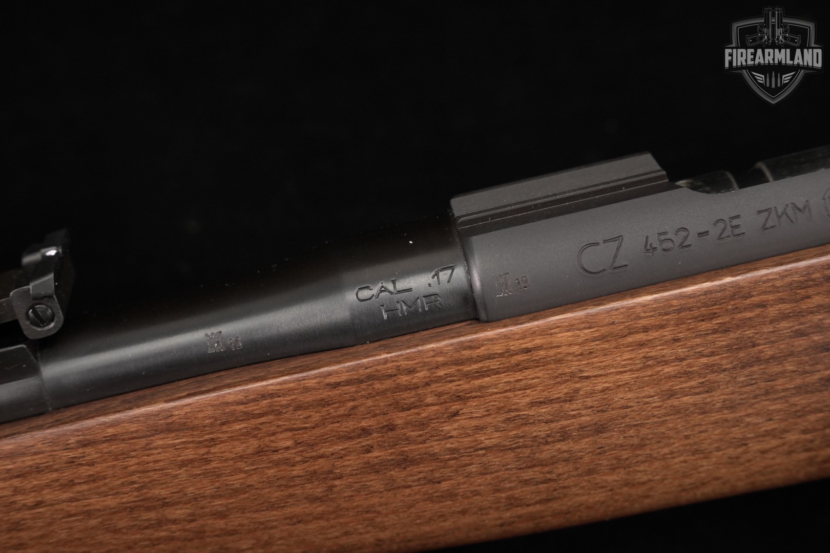 CZ 452-2E ZKM Training Rifle 17 HMR 24.8" Blued & Wood CZ452 +ORIG BOX-img-18