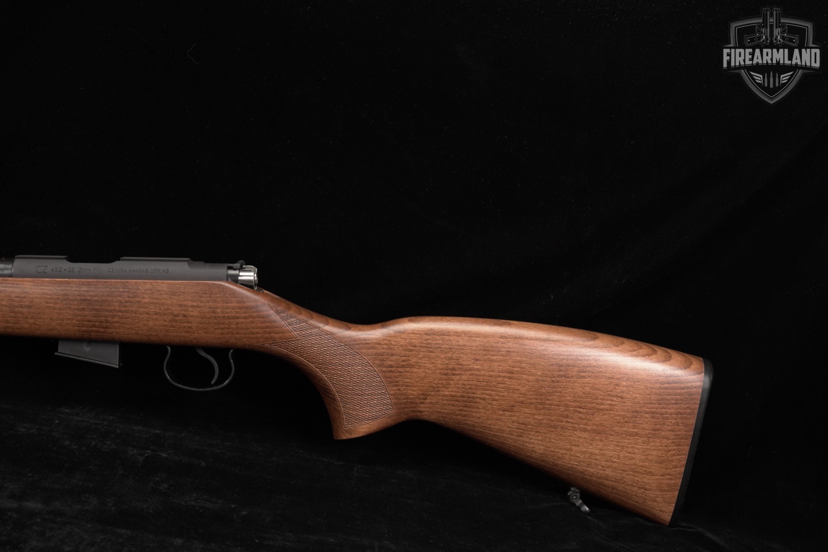 CZ 452-2E ZKM Training Rifle 17 HMR 24.8" Blued & Wood CZ452 +ORIG BOX-img-8