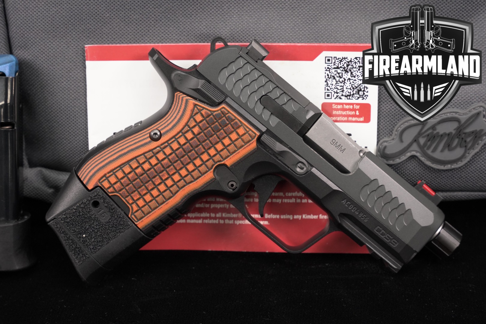 Kimber CDS9 OR (Optics-Ready), RL (Railed), TFS (Threaded Barrel) 9mm Luger Two-Tone Stainless & Black in Excellent Condition Thumbnail