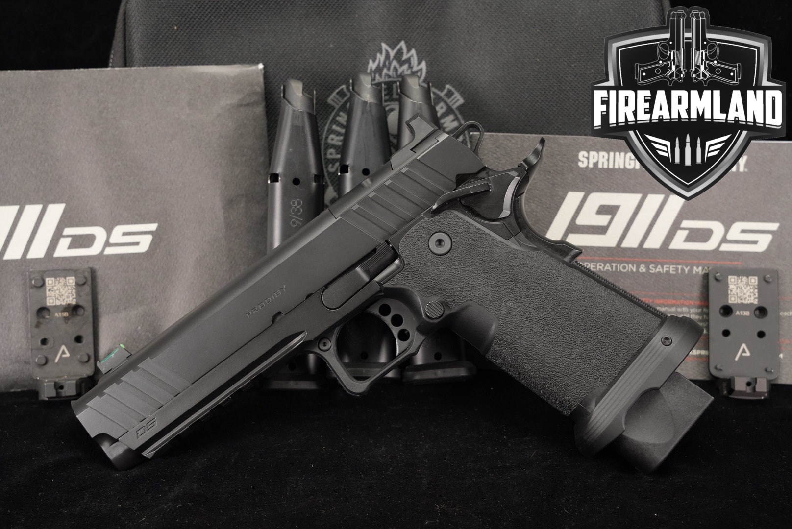 Springfield Armory 1911 DS Prodigy Comp AOS 9mm Luger Black in Very Good Condition Thumbnail