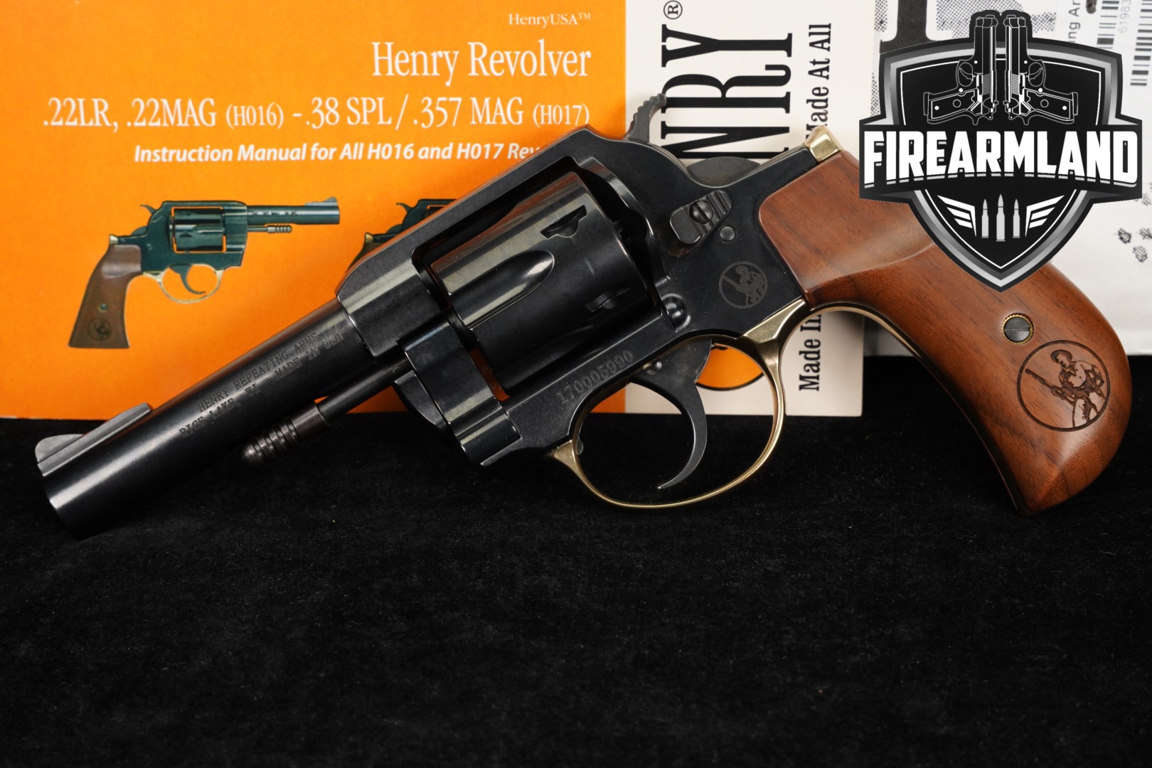 Henry Repeating Arms Big Boy Revolver Birdshead Grip .357 Mag. Polished Blued in Excellent Condition Thumbnail
