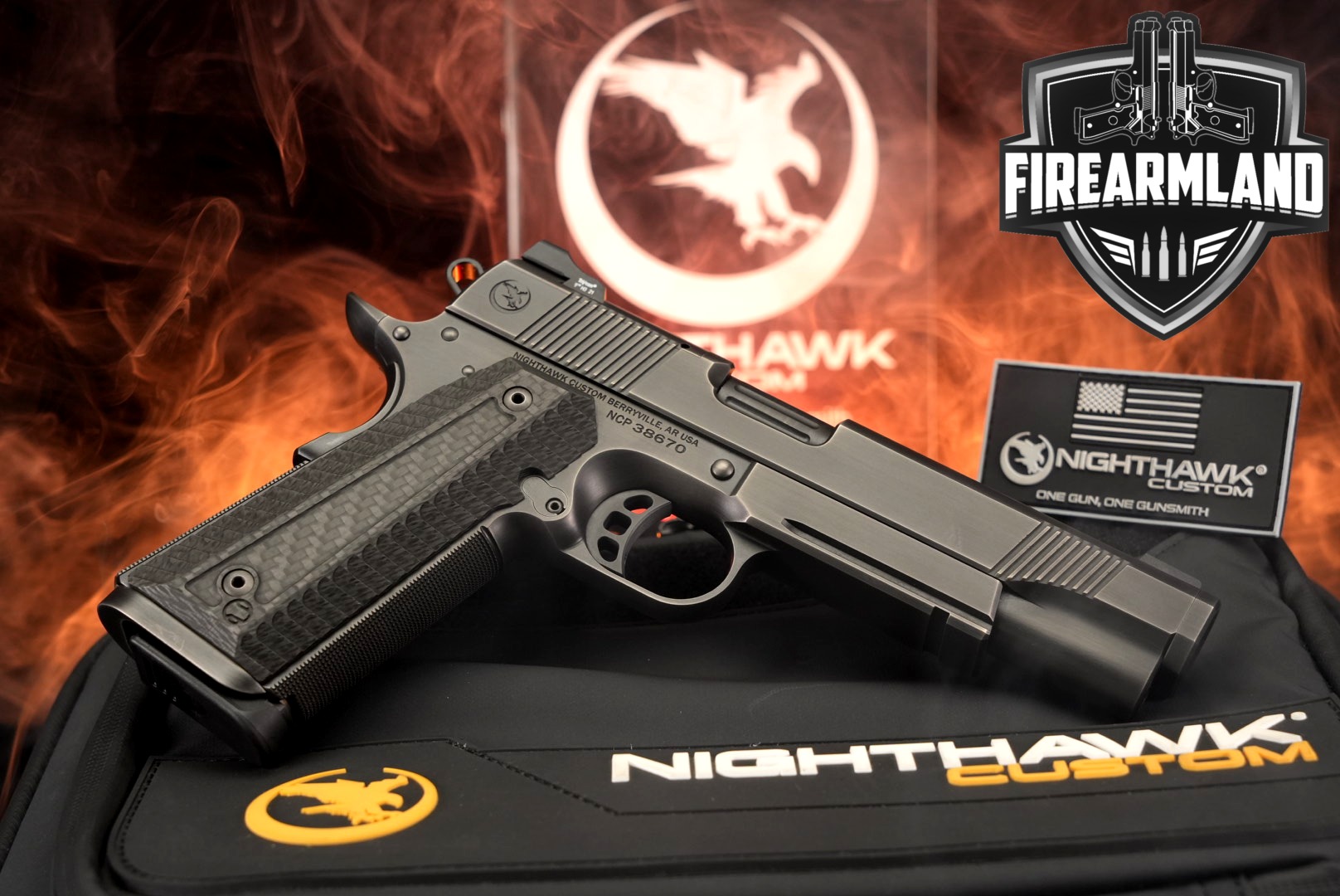 Nighthawk Custom Predator .45 ACP Smoked Nitride in Excellent Condition Thumbnail