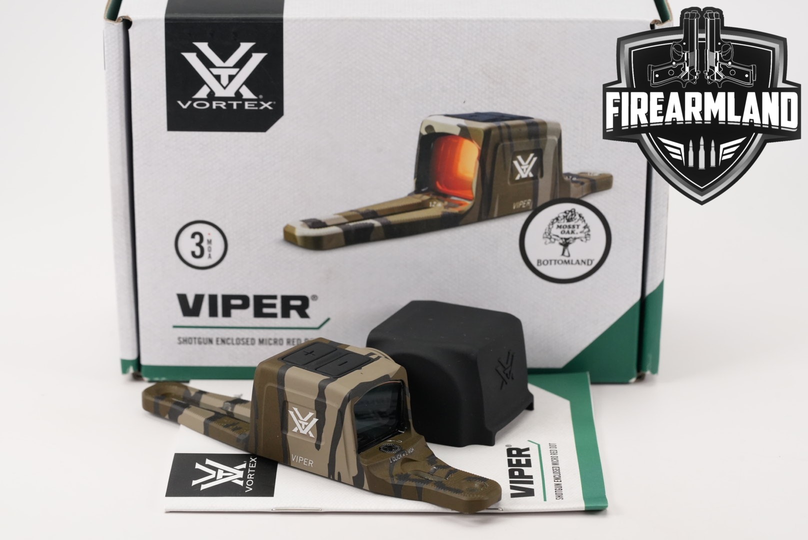 Vortex Optics Viper Shotgun Enclosed Micro Red Dot Mossy Oak Bottomland in Excellent Condition Thumbnail