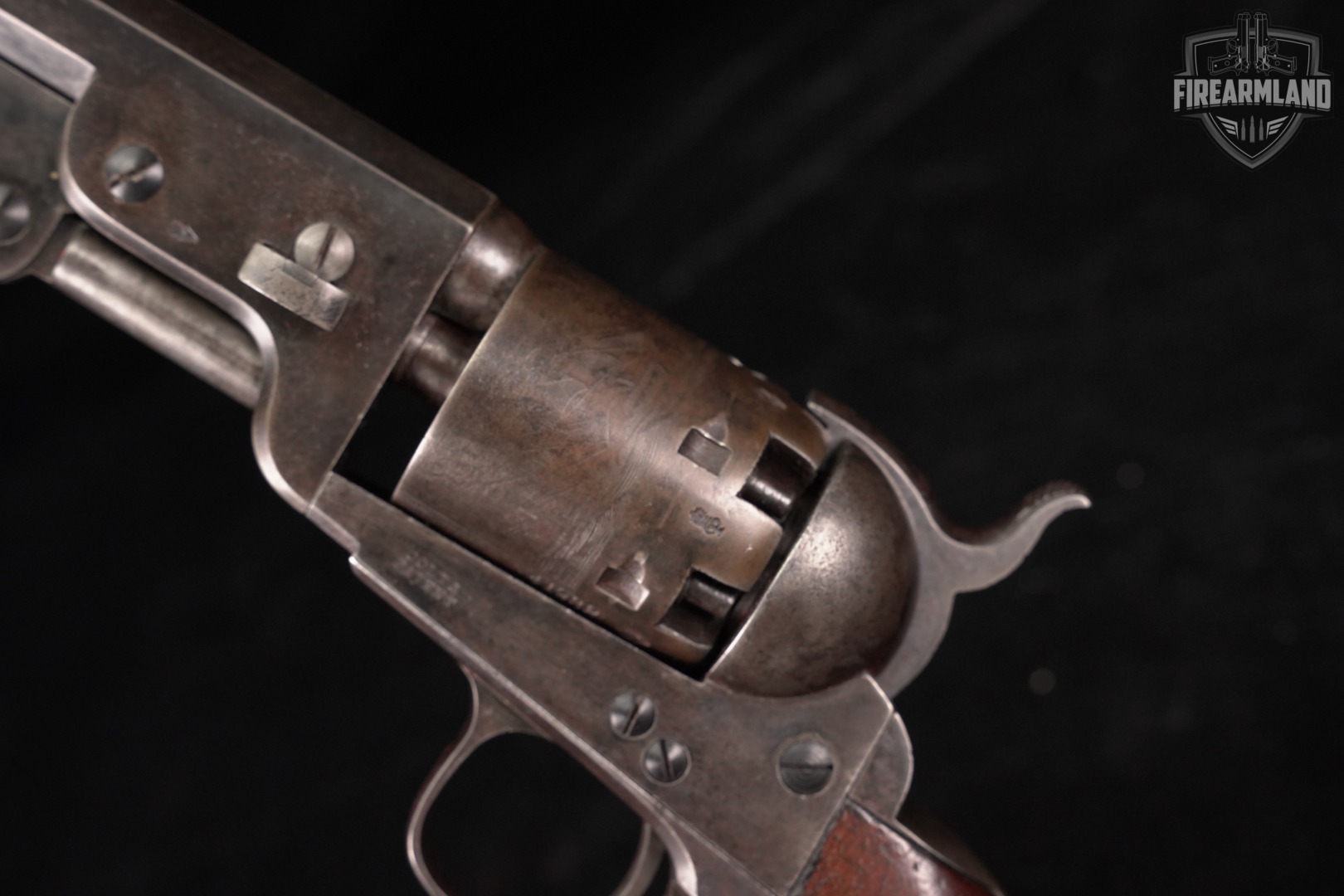 ANTIQUE 1855 Colt Model 1851 Navy London British Proofed 7.5" Blued +CASE-img-11