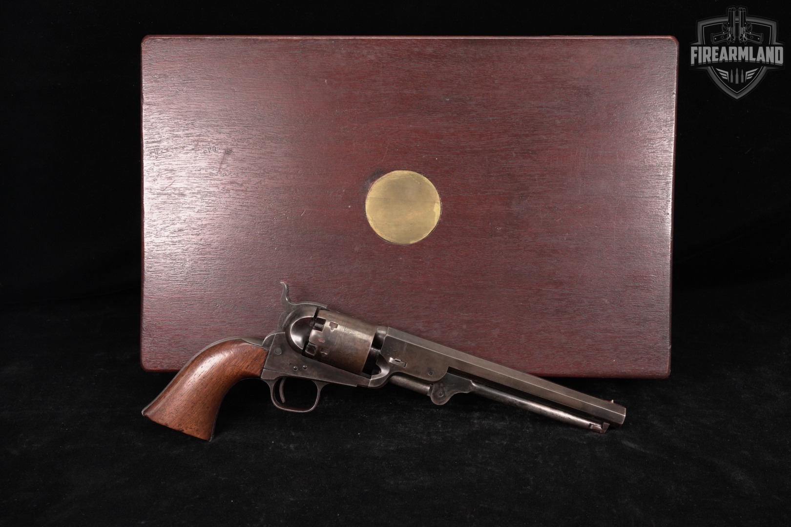 ANTIQUE 1855 Colt Model 1851 Navy London British Proofed 7.5" Blued +CASE-img-2