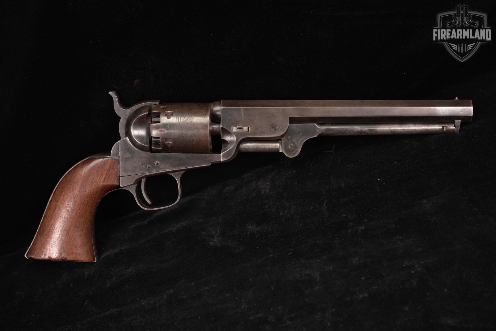ANTIQUE 1855 Colt Model 1851 Navy London British Proofed 7.5" Blued +CASE-img-4