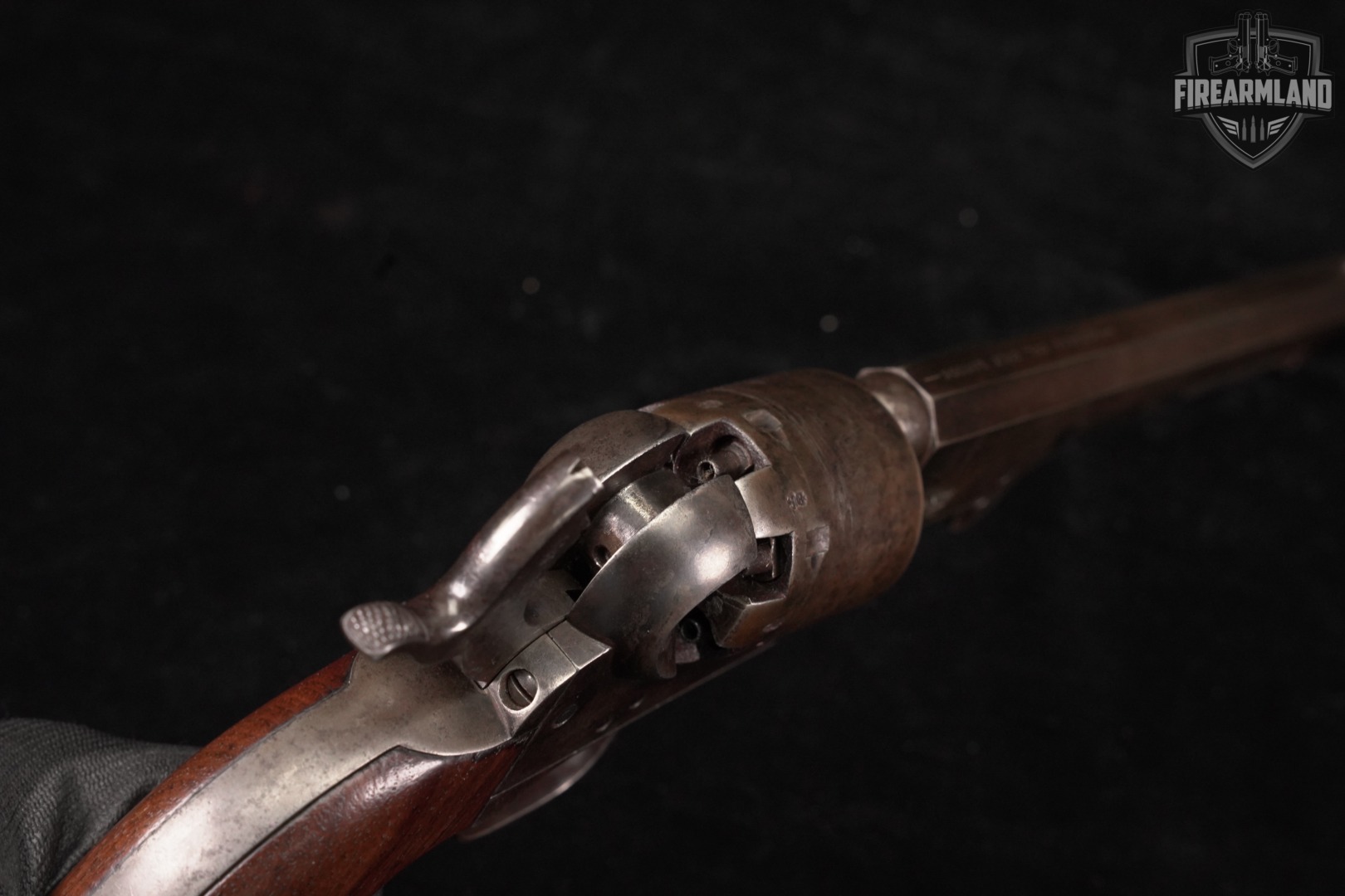 ANTIQUE 1855 Colt Model 1851 Navy London British Proofed 7.5" Blued +CASE-img-9