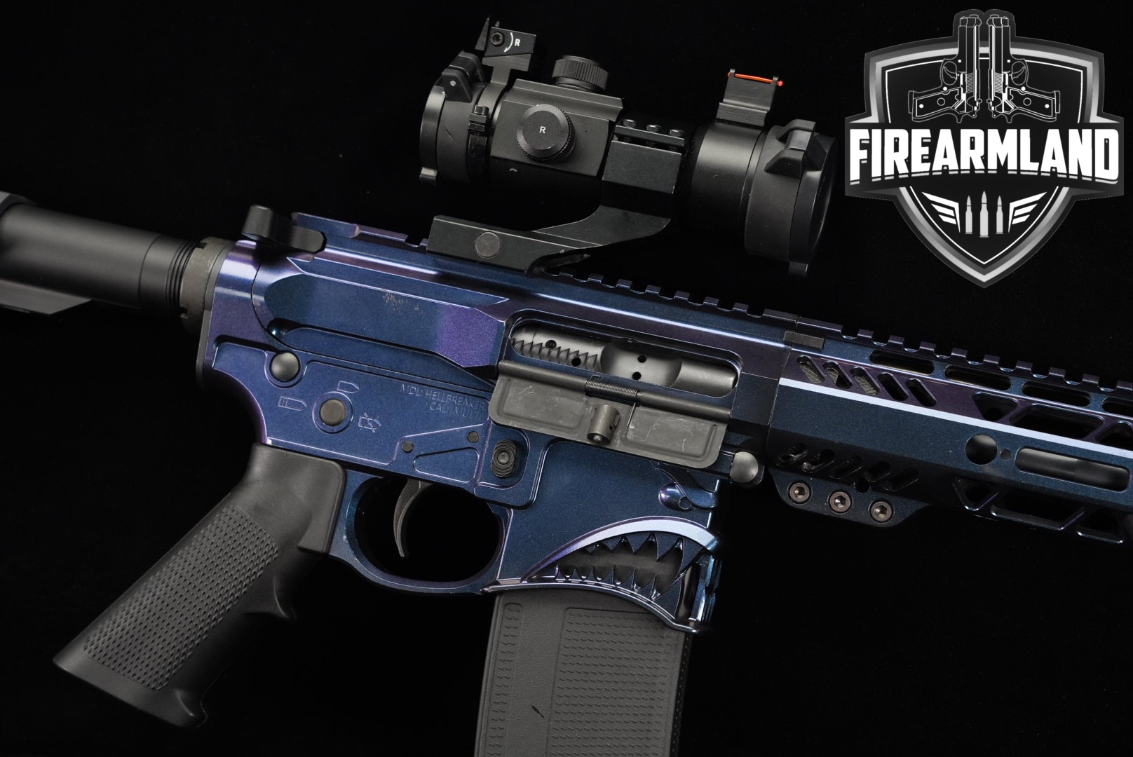 Sharps Bros. MFG. Hellbreaker 5.56mm NATO Multi-Tone Blue/Purple in Good Condition Thumbnail