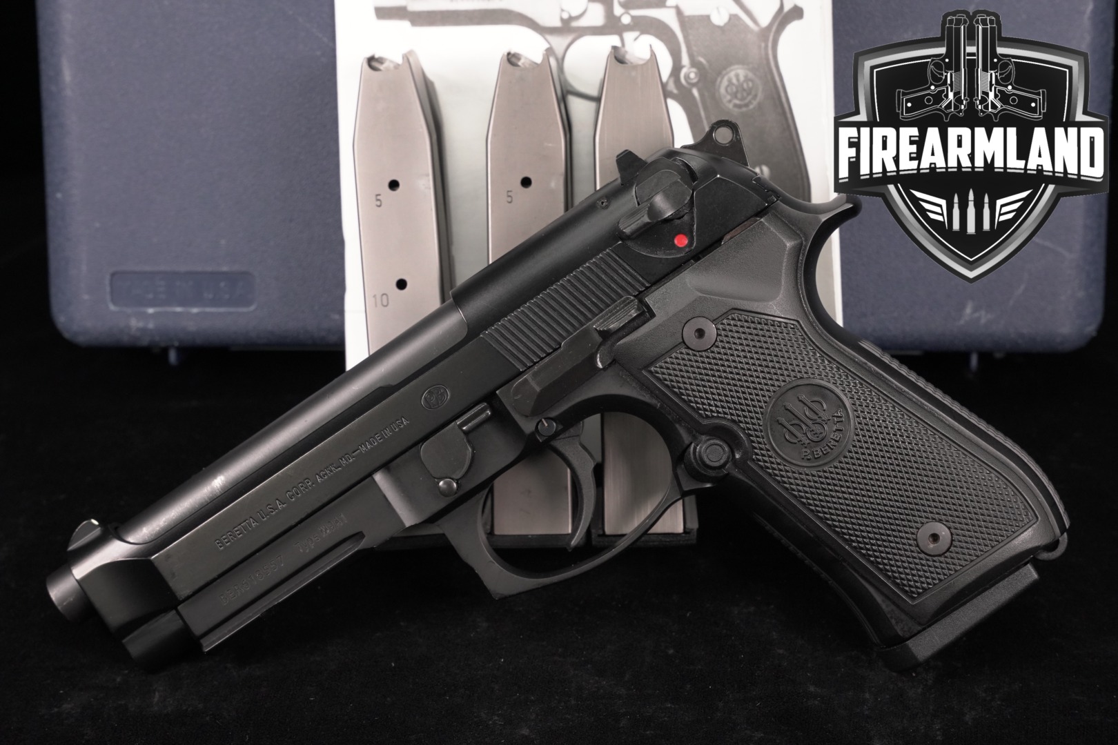 Beretta 92FS Type M9A1 9mm 4.9" 92 FS M9 A1 +4 MAGS & ORIG CASE-img-0