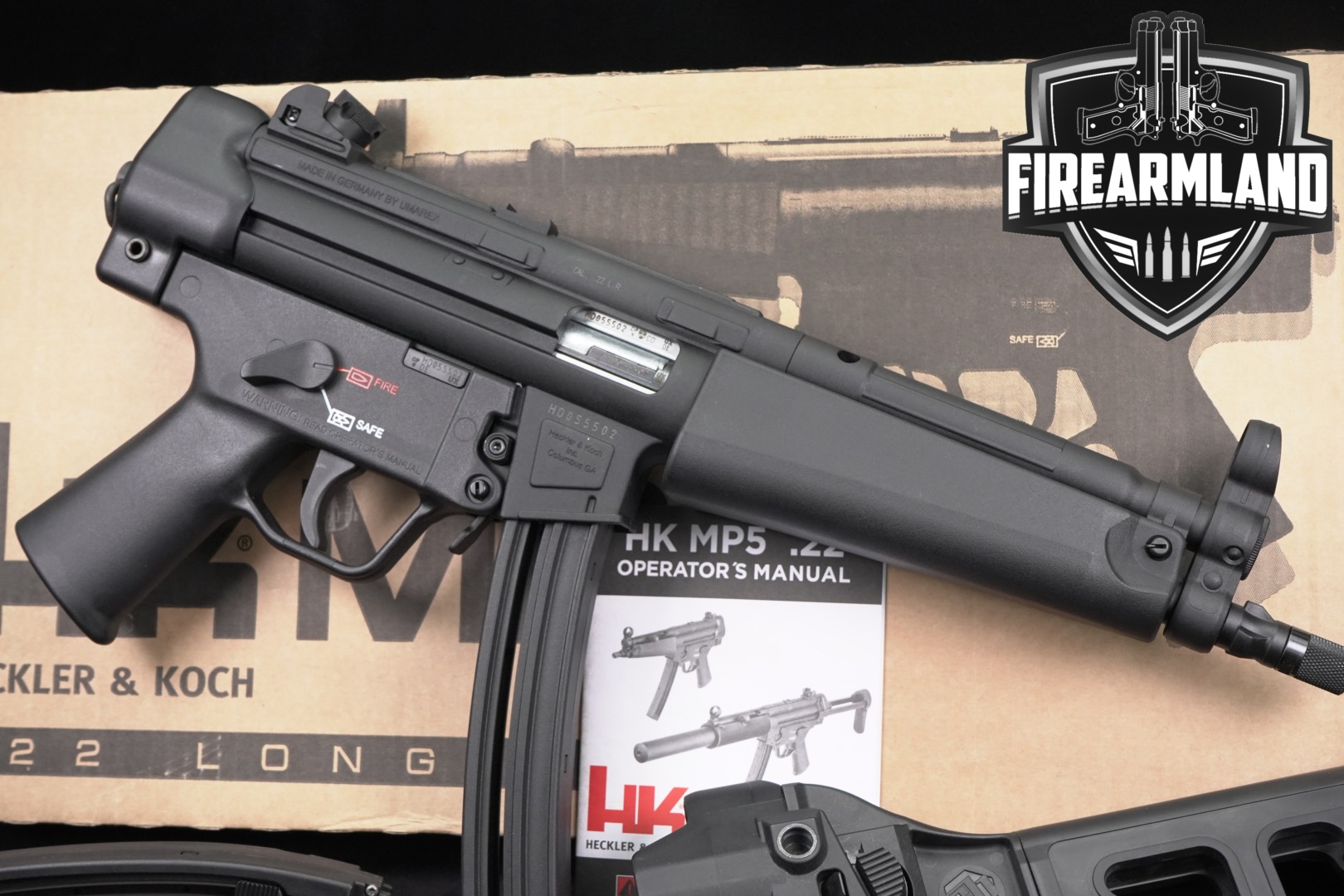 Heckler & Koch (H&K, HK) MP5 Pistol .22 LR .22 LR Black in Very Good Condition Thumbnail