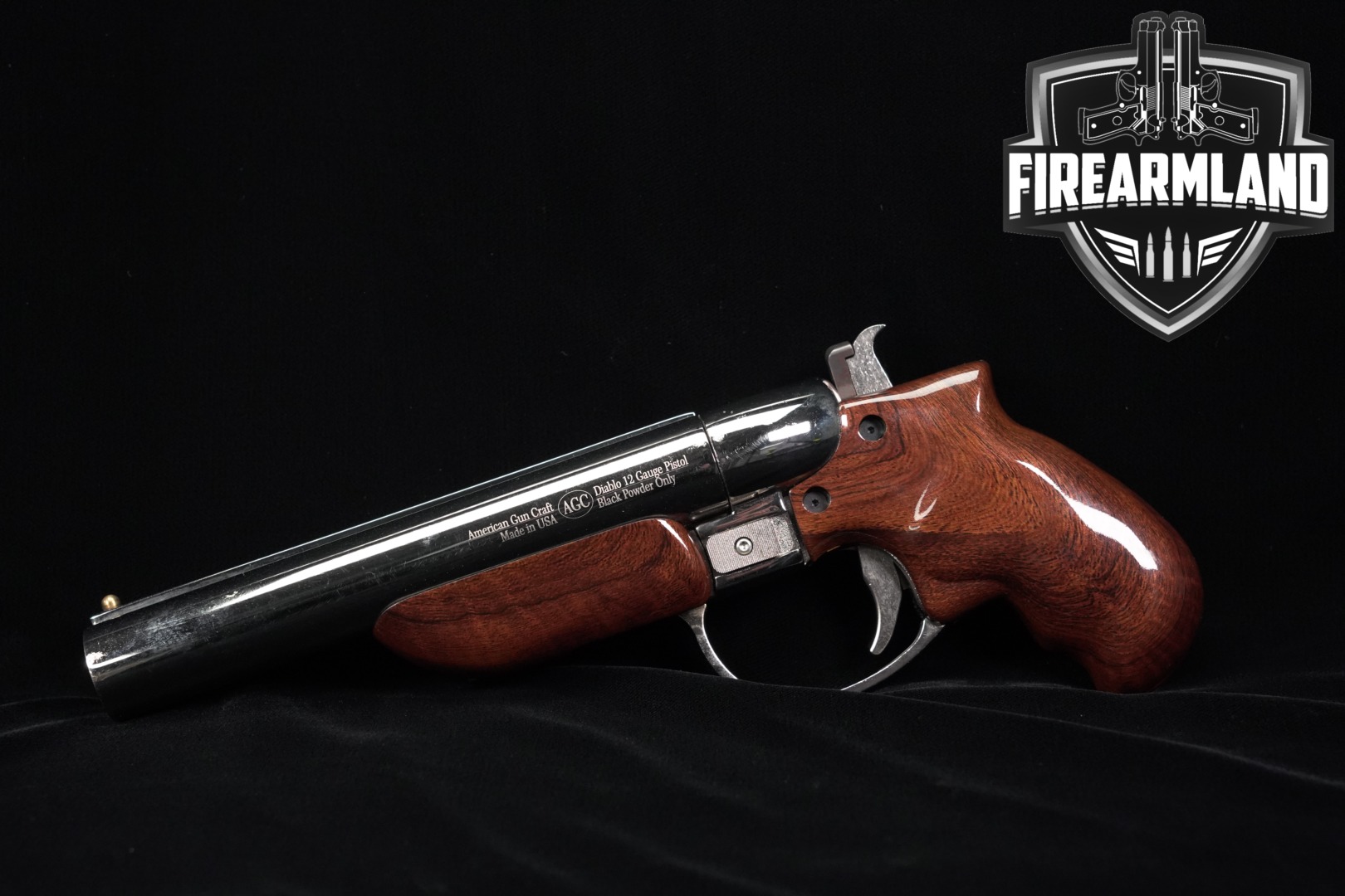 American Gun Craft Diablo 12 Gauge Pistol 12 Gauge Blued in Very Good Condition Thumbnail