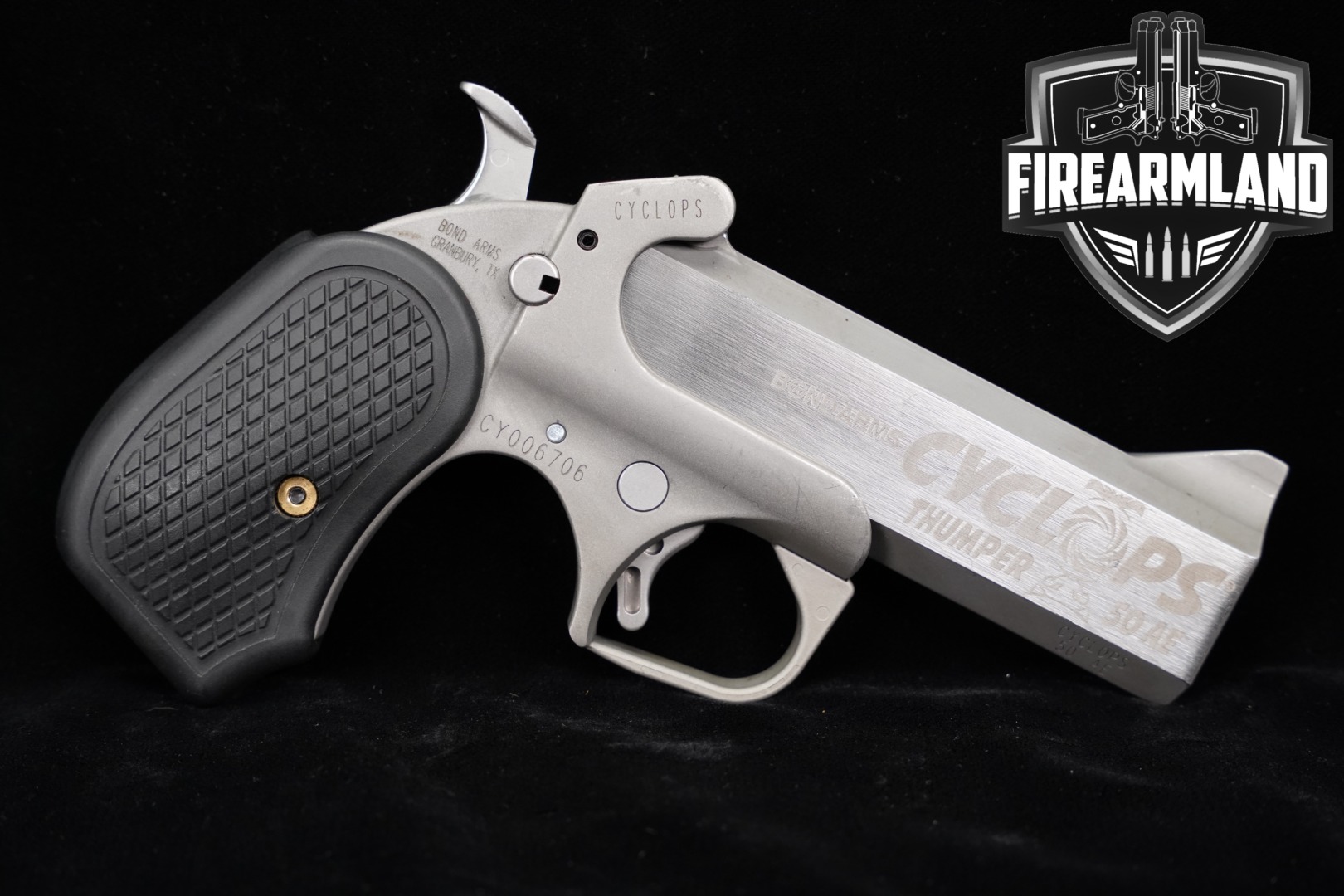 Bond Arms Cyclops Thumper .50 AE Stainless in Good Condition Thumbnail