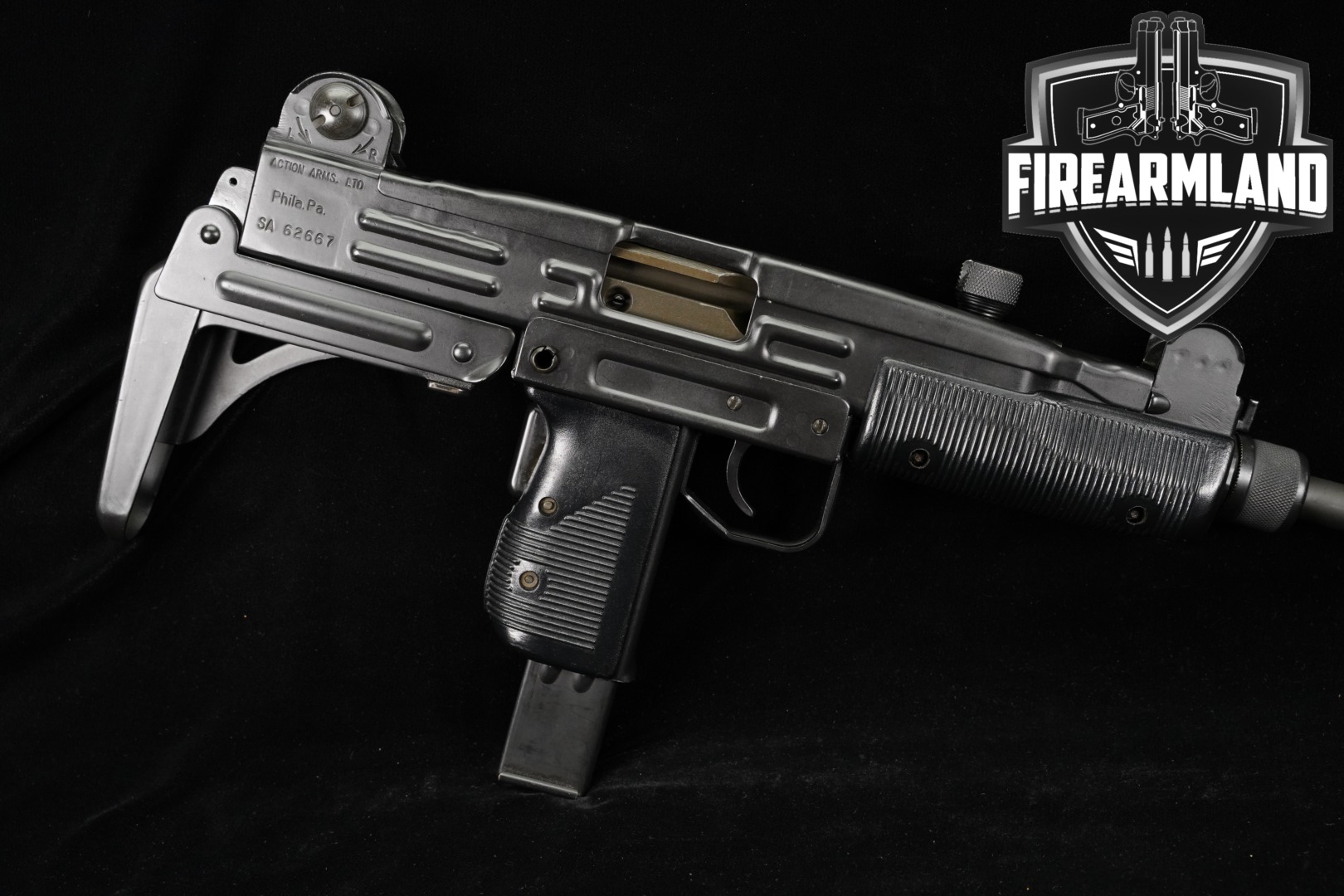 PRE-BAN ISRAELI Military Industries UZI Model B 9mm Action Arms UNDERFOLDER-img-0