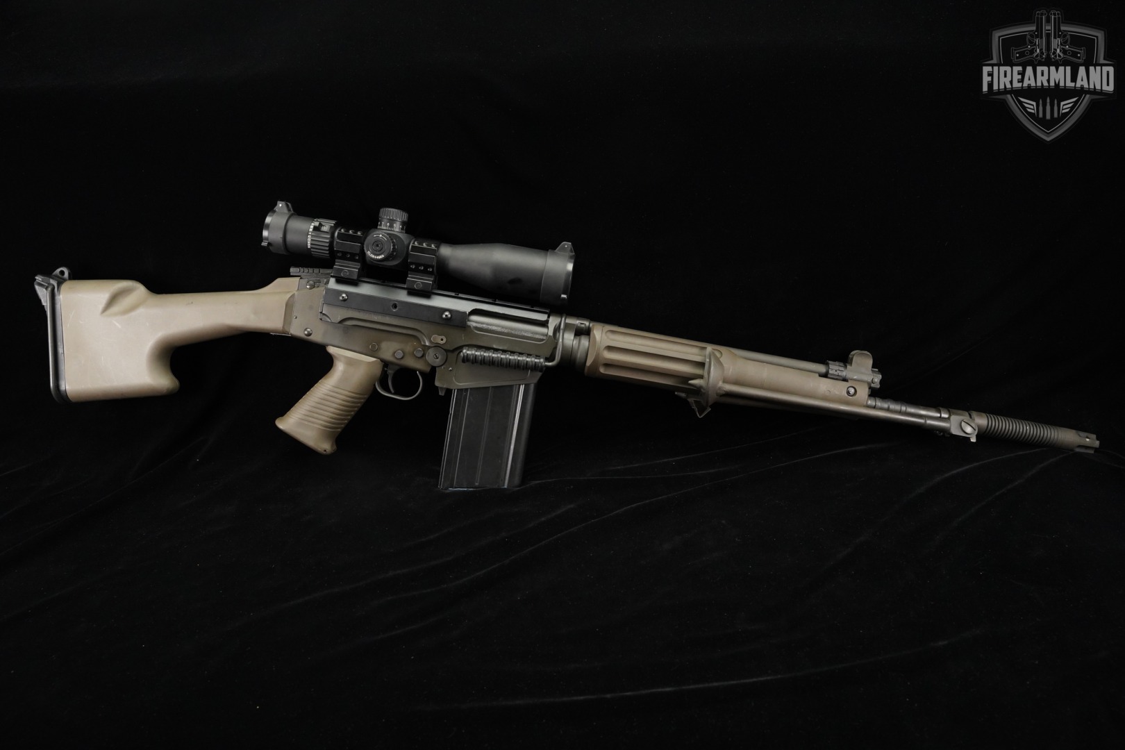 DSA SA58 308 Winchester 18 Tan DS-Arms SA-58 FAL +4 MAGS, SCOPE-img-10