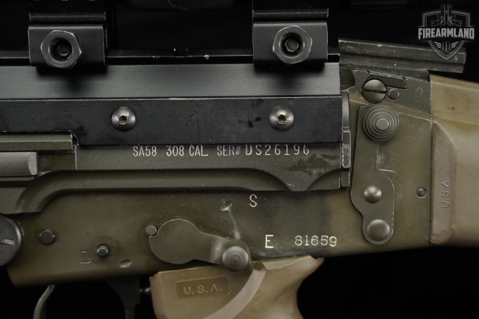 DSA SA58 308 Winchester 18 Tan DS-Arms SA-58 FAL +4 MAGS, SCOPE-img-26
