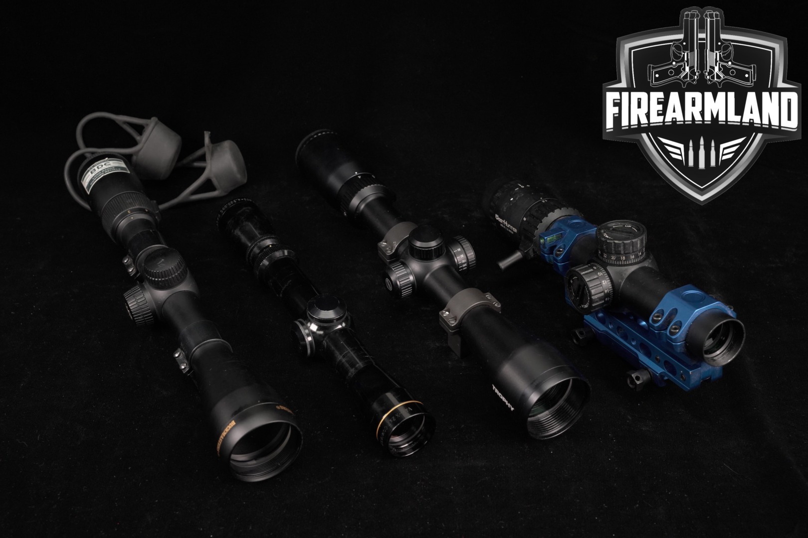 Multiple Manufacturers Four Scope Lot Hunting/LPVO in Good Condition Thumbnail