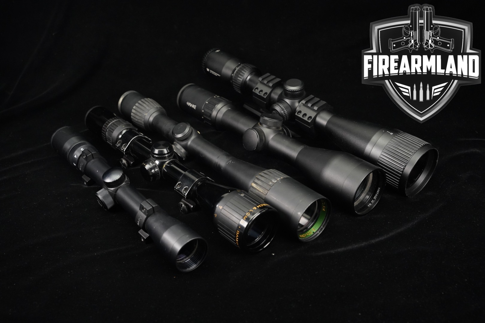 FIVE SCOPE LOT 5 Pack Bushnell Bausch & Lomb Weaver Hawke Vortex Scopes-img-0