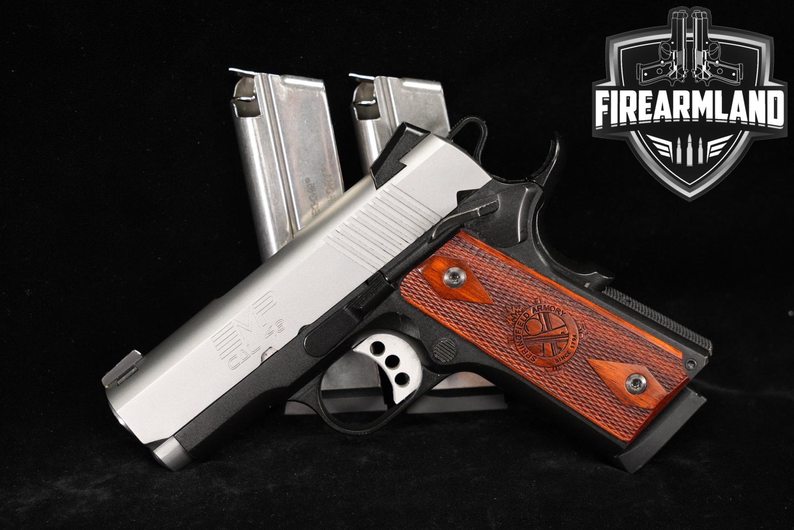 Springfield Armory EMP 40 S&W 1911 Two-Tone Stainless +3 MAGS-img-0