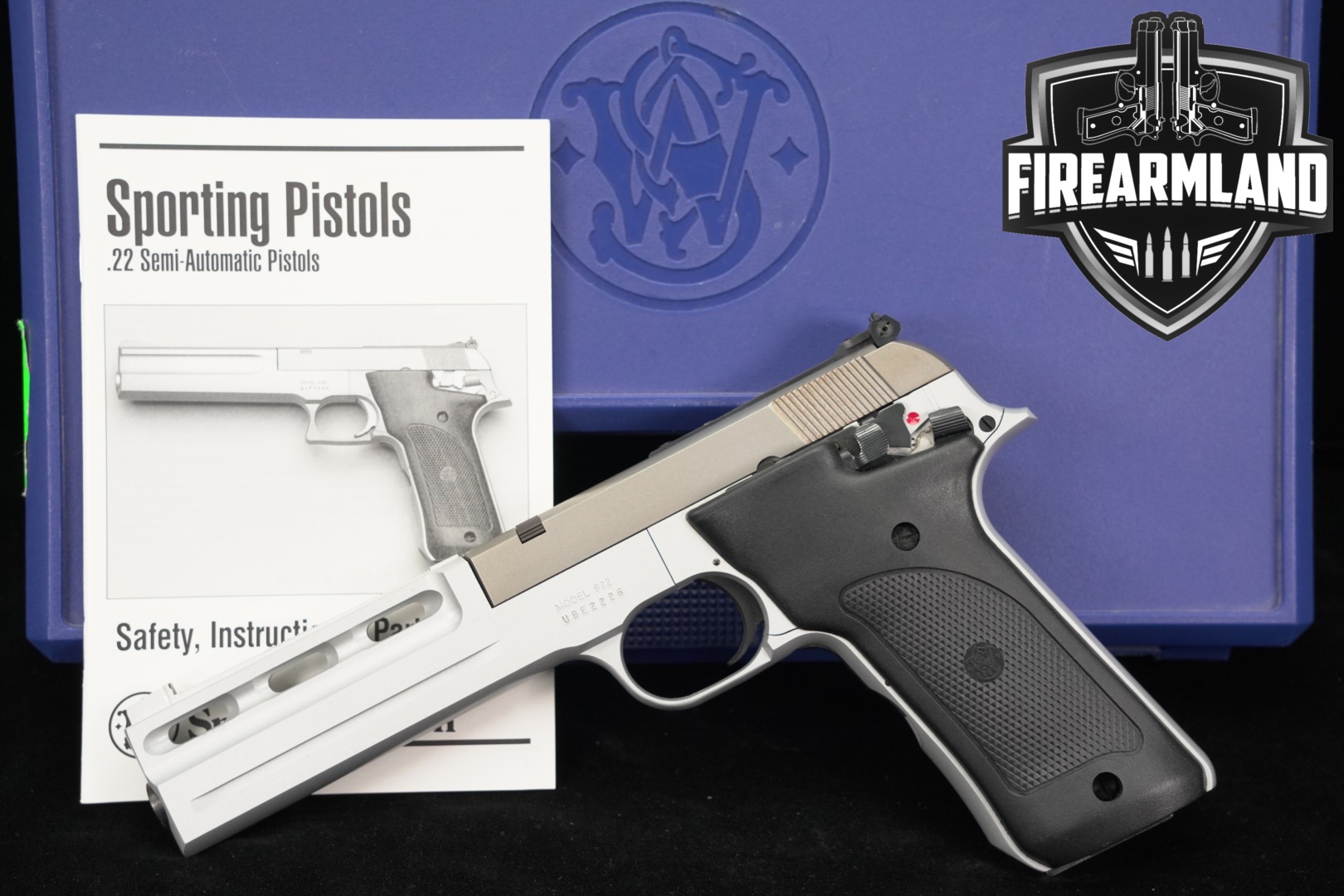 Smith & Wesson (S&W) Model 622 VR (Vent Rib) .22 LR Stainless in Excellent Condition Thumbnail