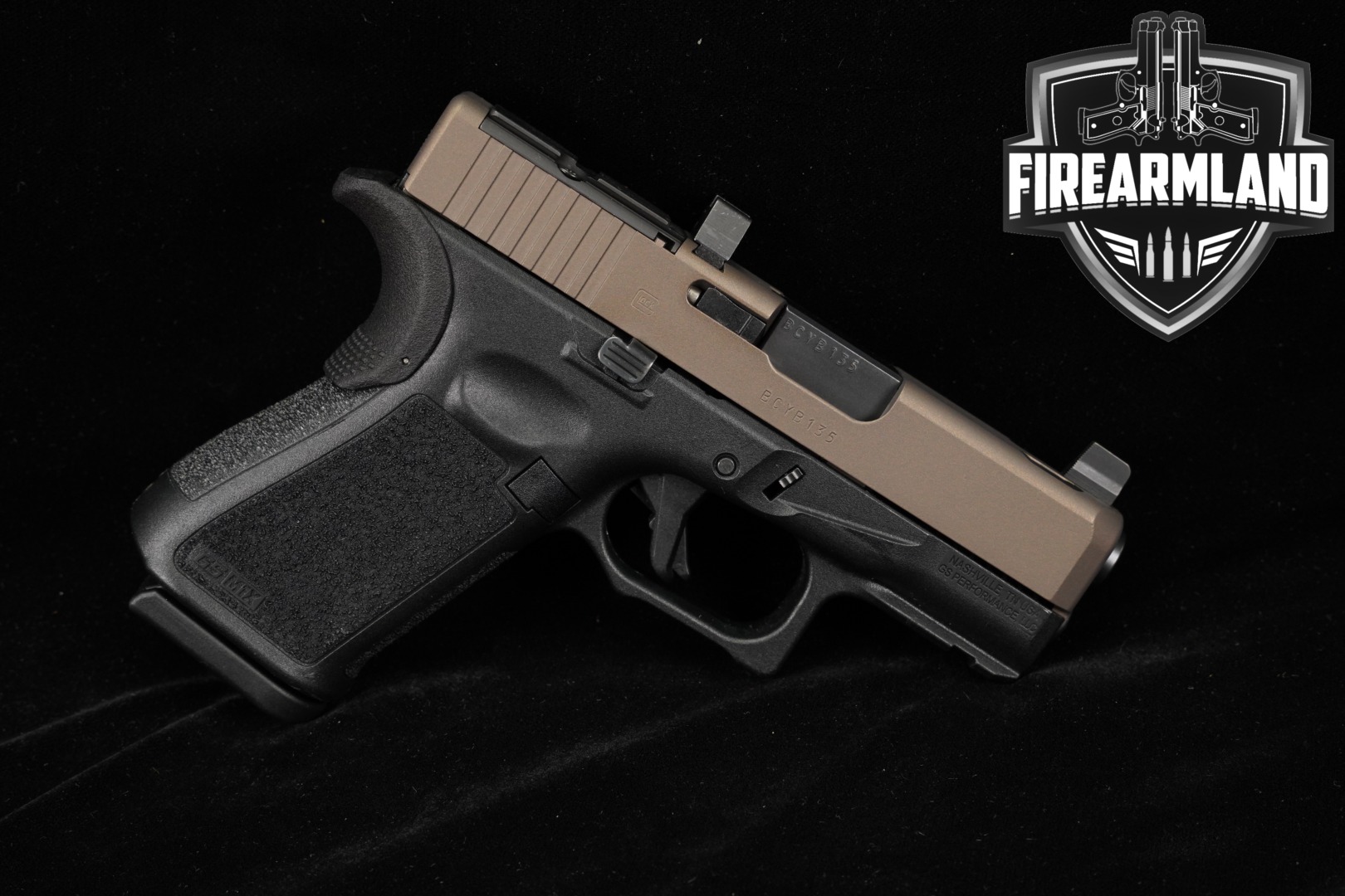 GS Performance Glock 26 Gen4 G26 Gen 4 M1X Frame OR C-Cut Ported Slide-img-0