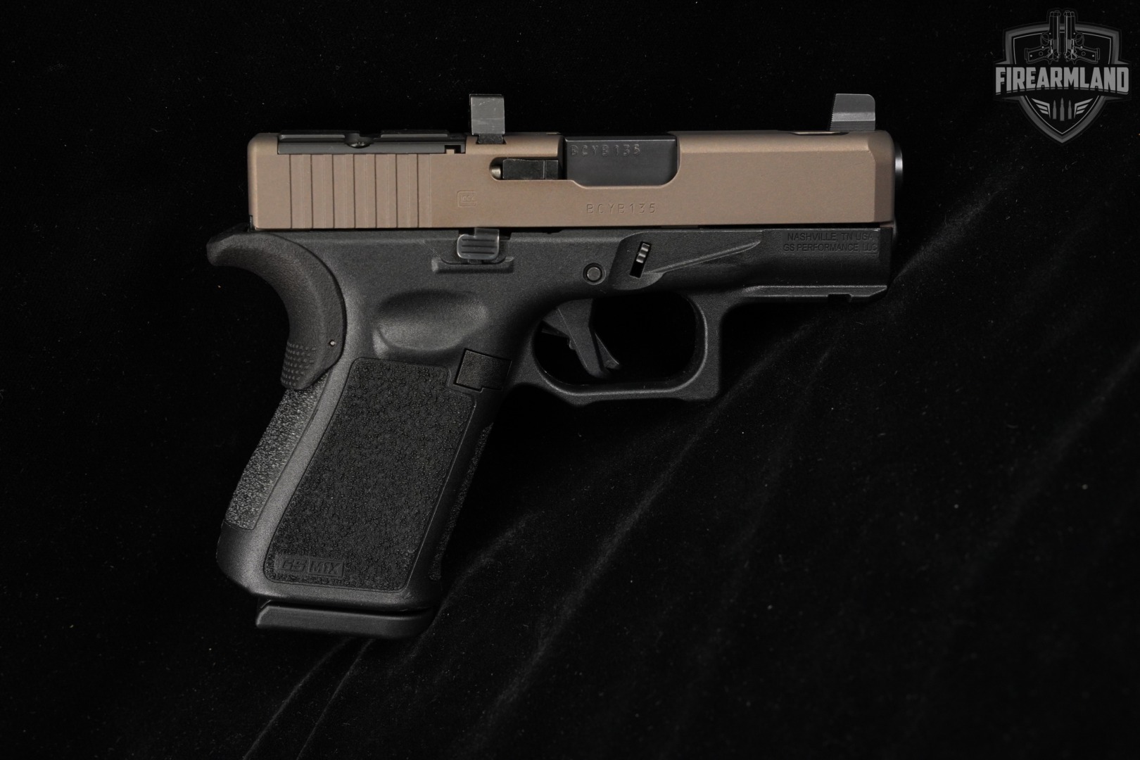 GS Performance Glock 26 Gen4 G26 Gen 4 M1X Frame OR C-Cut Ported Slide-img-3