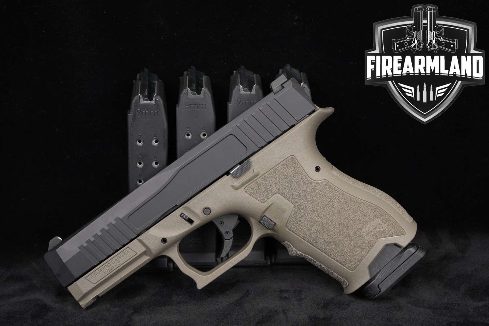 Palmetto State Armory (PSA) Dagger Compact 9mm Luger Two-Tone Black & FDE in Very Good Condition Thumbnail