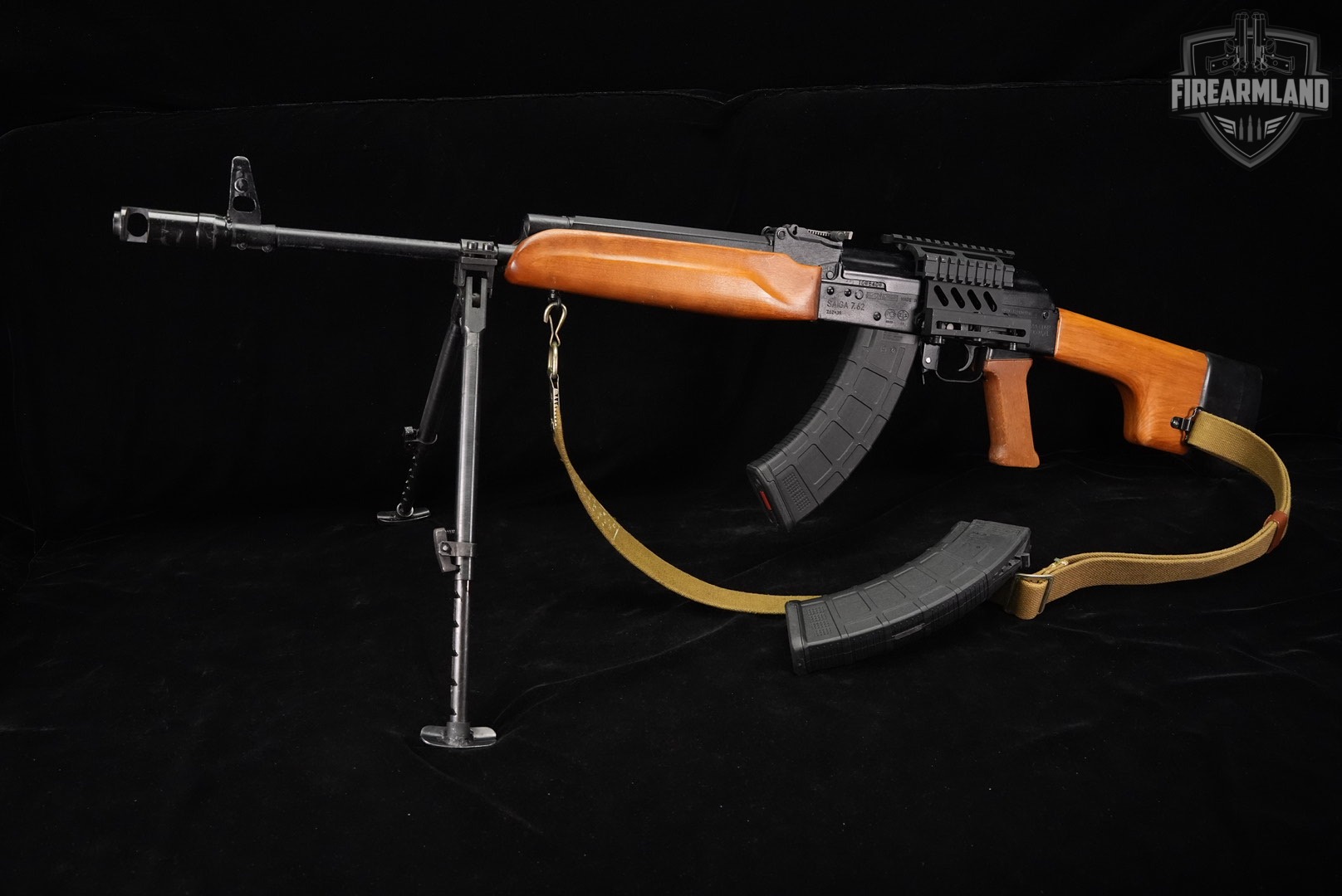 Izhmash Saiga Sporter 7.62x39 20" AKM AK47 AK-47 RUSSIA +2 MAGS, BIPOD-img-2