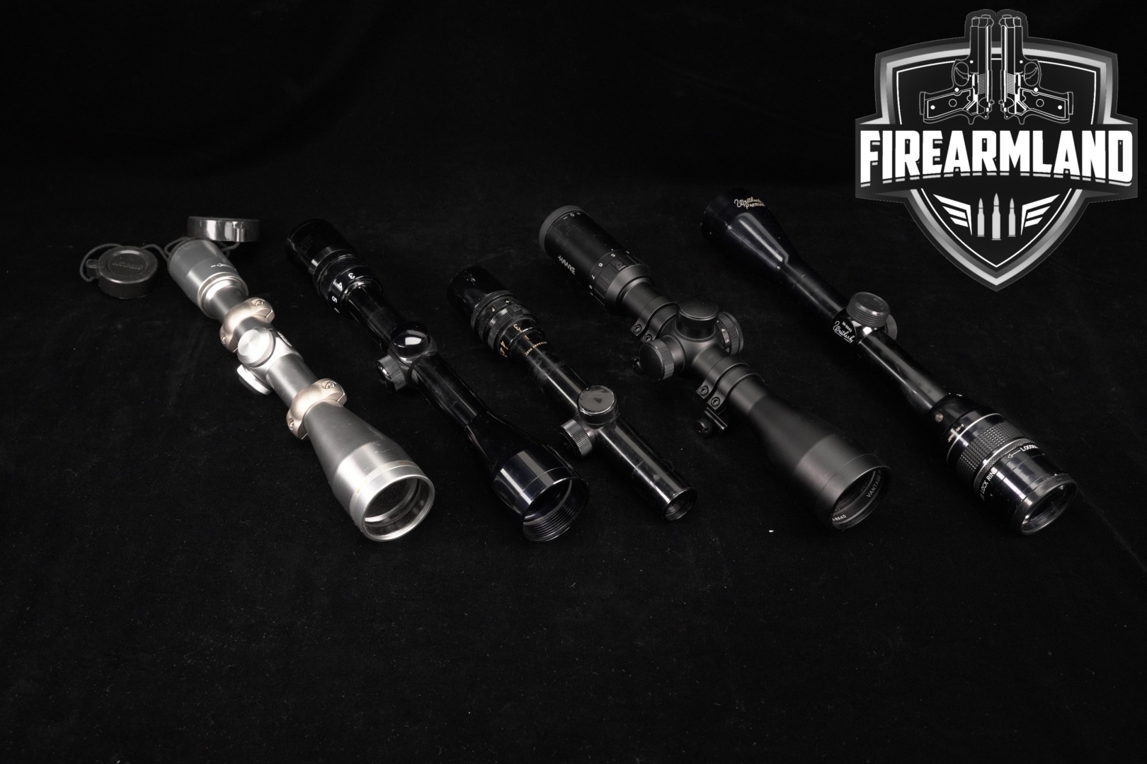 Multiple Manufacturers Five Scope Lot Hunting in Good Condition Thumbnail