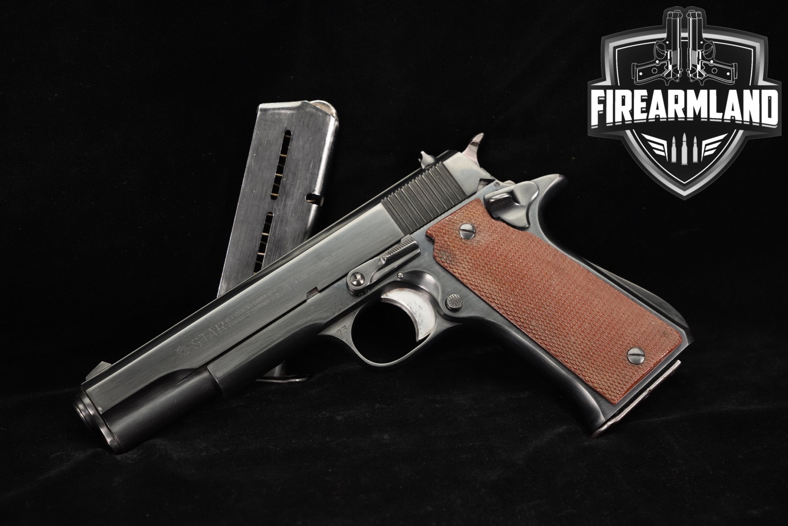 Star Modelo Super B 9mm Luger Blued in Very Good Condition Thumbnail