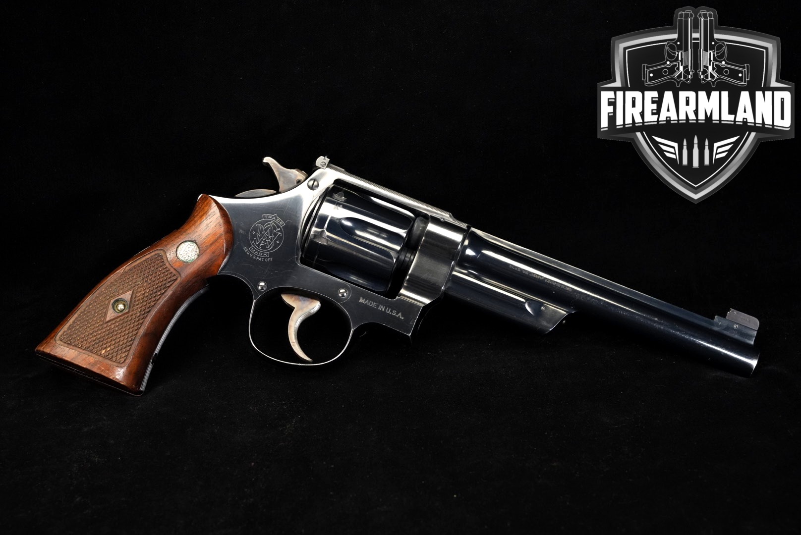 1937 Smith & Wesson (S&W) .357 Magnum Registered Magnum .357 Mag. Blued in Very Good Condition Thumbnail