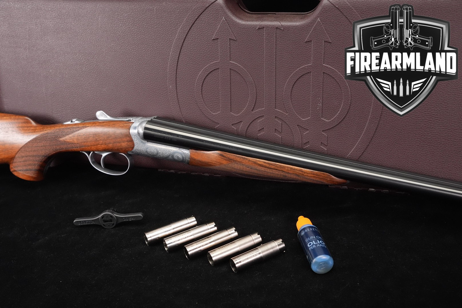 DESIRED Beretta 486 Parallelo 20-Gauge 28" Coin Finish & Walnut SxS +CASE-img-0