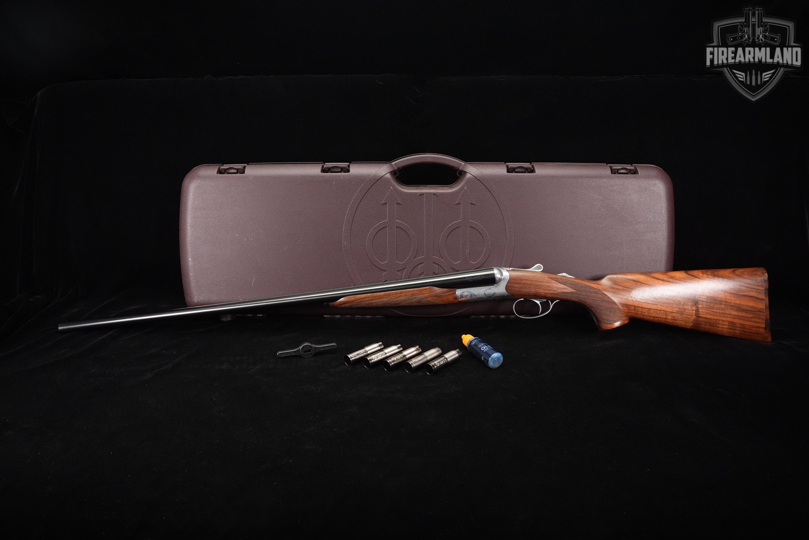 DESIRED Beretta 486 Parallelo 20-Gauge 28" Coin Finish & Walnut SxS +CASE-img-2