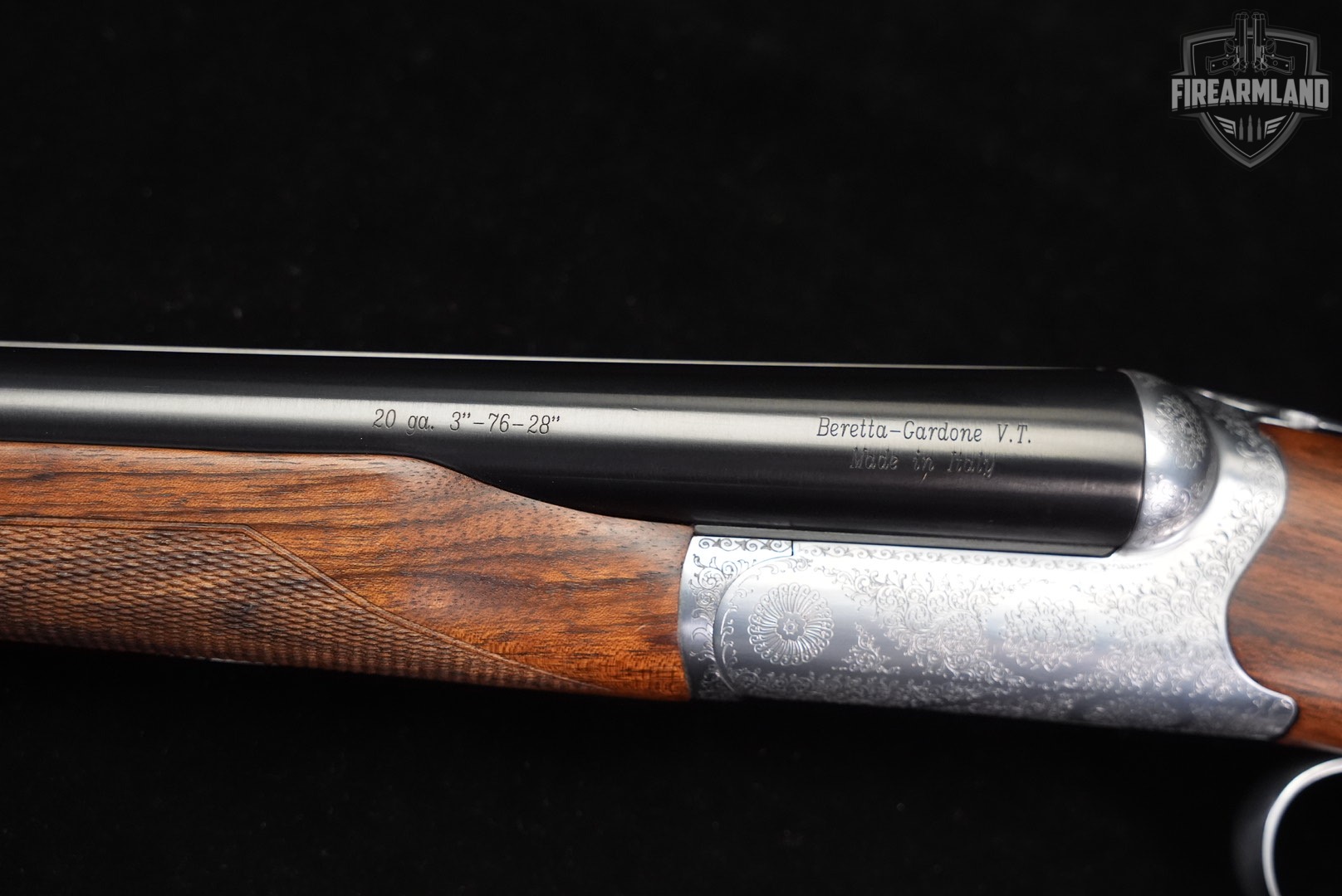 DESIRED Beretta 486 Parallelo 20-Gauge 28" Coin Finish & Walnut SxS +CASE-img-23