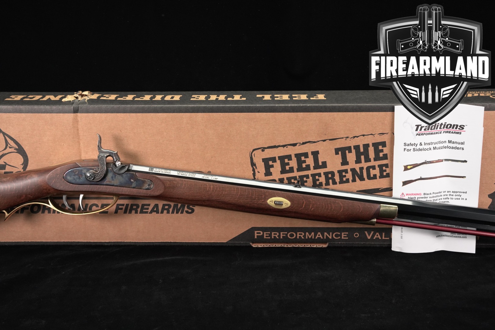 Traditions Crockett .32 Blued & Beech in Excellent Condition Thumbnail