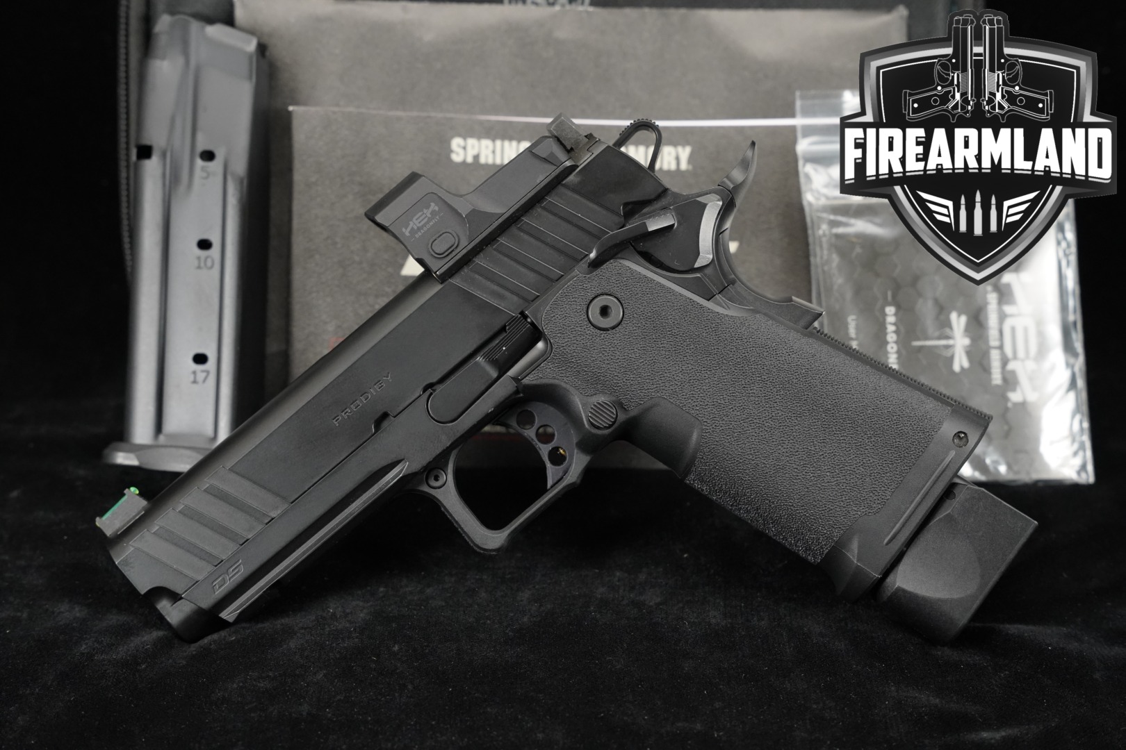 Springfield Armory 1911 DS Prodigy 9mm Luger Black in Excellent Condition Thumbnail
