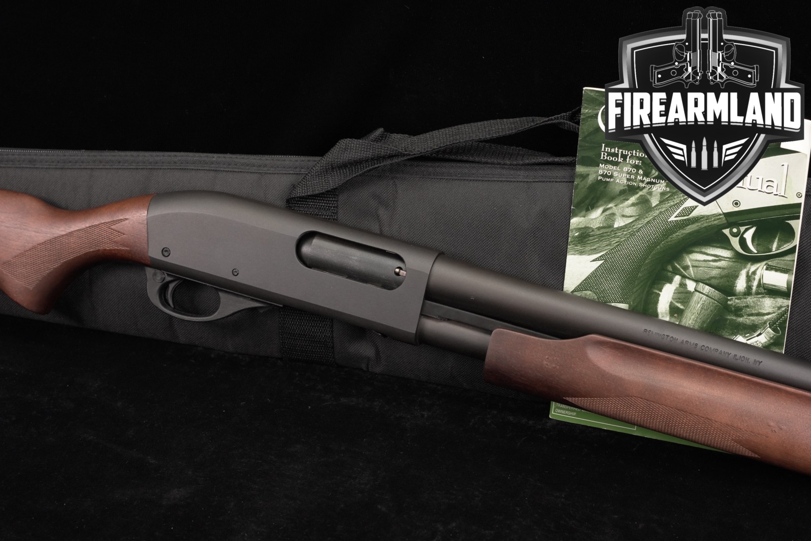 Remington Model 870 12-Gauge 18.5" Parkerized & Hardwood M870 +CASE-img-0