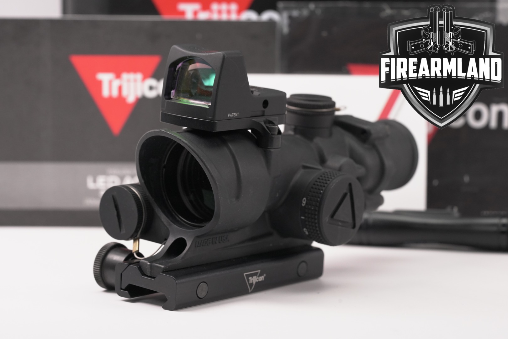 Trijicon ACOG 4x32 & RMR Type 2 Combo in Very Good Condition Thumbnail