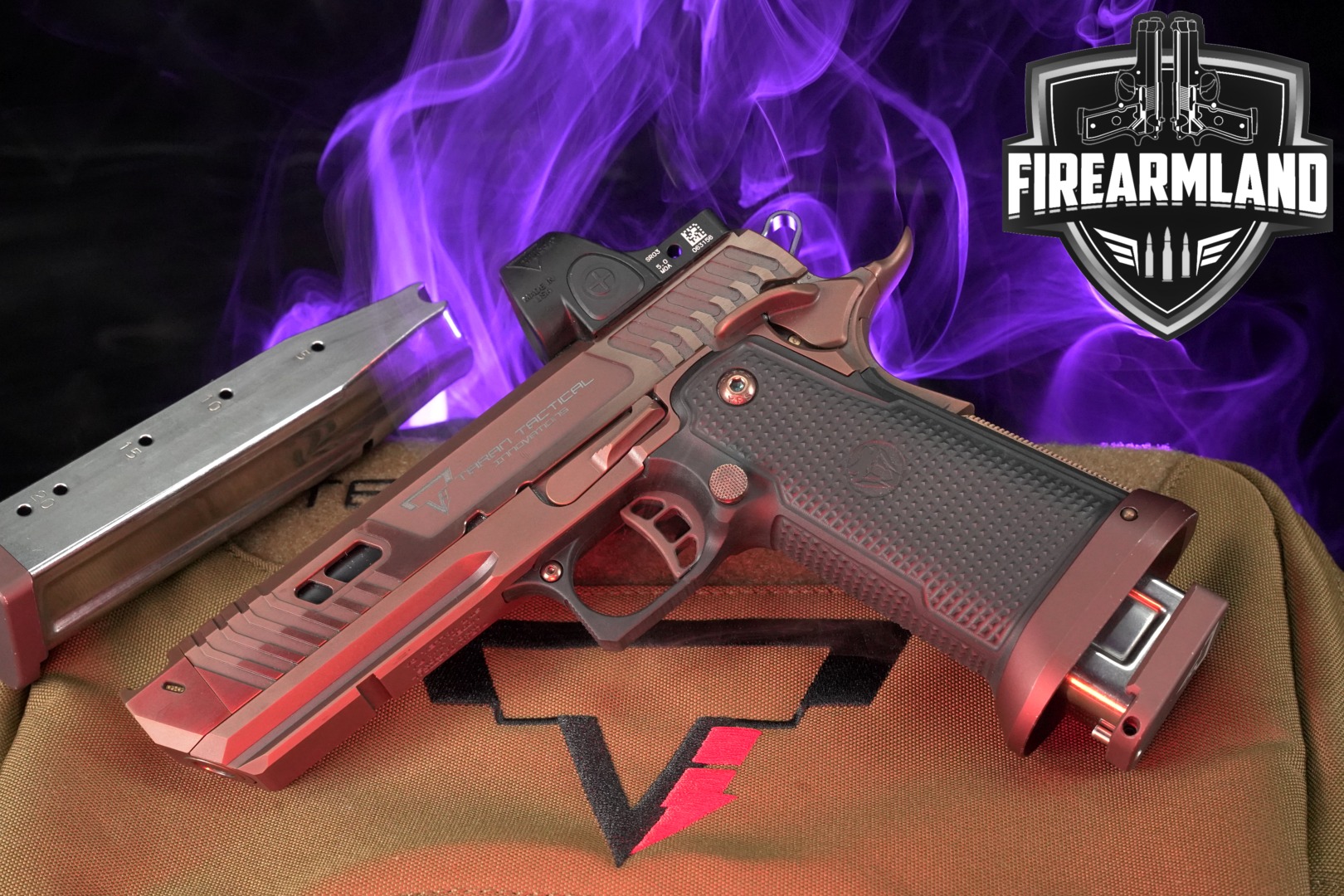 Taran Tactical TTI Sand Viper JW4 PV 9mm 1911 2011 +ORIG CASE, TRIJICON SRO-img-0