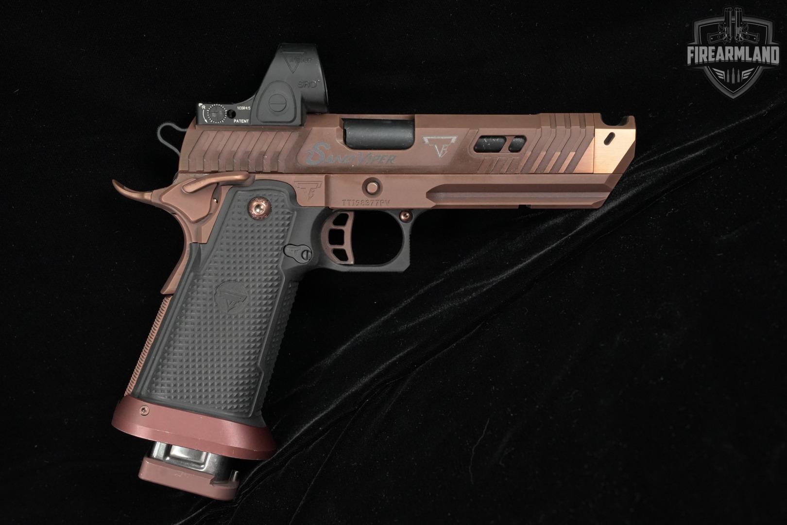 Taran Tactical TTI Sand Viper JW4 PV 9mm 1911 2011 +ORIG CASE, TRIJICON SRO-img-4