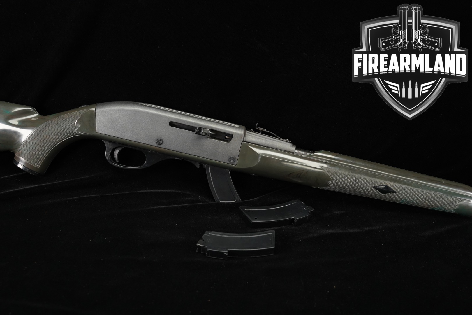 Remington Apache 77 K-Mart Exclusive .22 LR Blued & Green Marbled in Good Condition Thumbnail