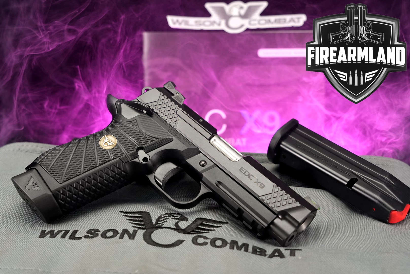 Wilson Combat (WC) EDC X9 Light Rail 9mm Luger Stainless in Very Good Condition Thumbnail