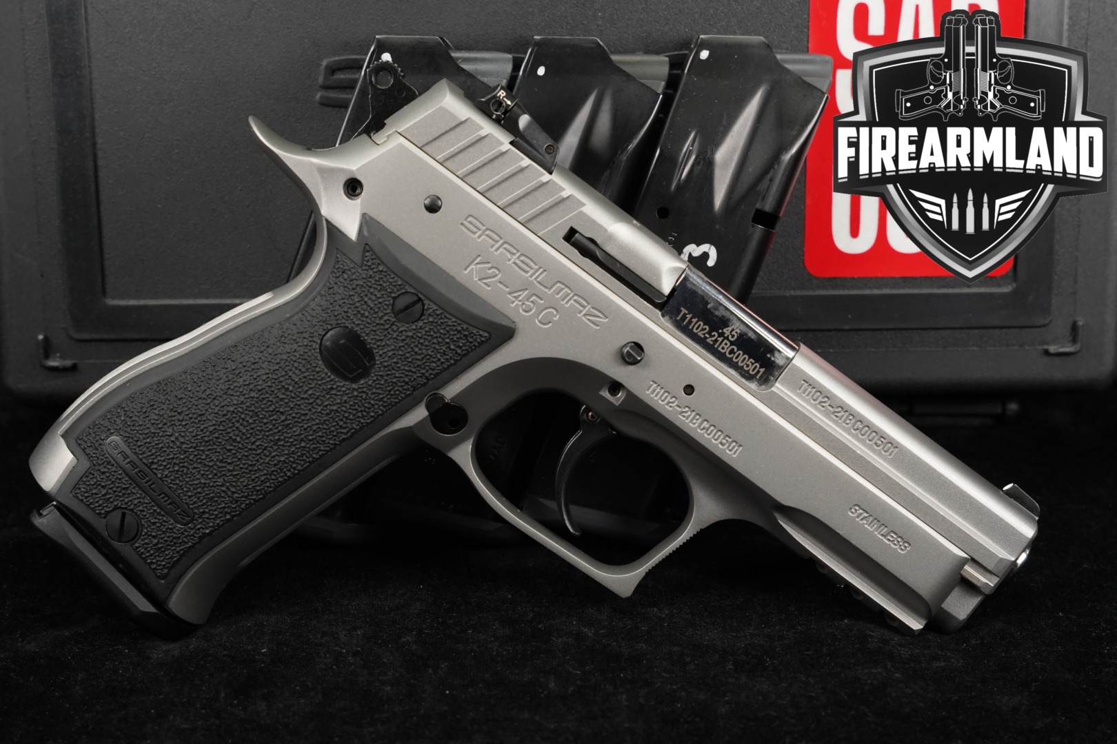 Sarsilmaz (SAR) K2-45C .45 ACP Stainless in Very Good Condition Thumbnail